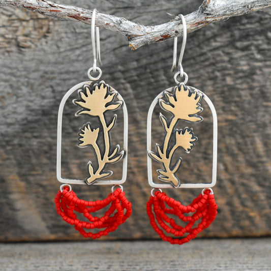 INDIAN PAINTBRUSH EARRINGS