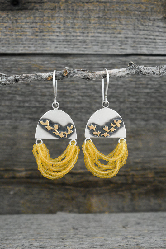 HALF MOON SAGEBRUSH EARRINGS No.1