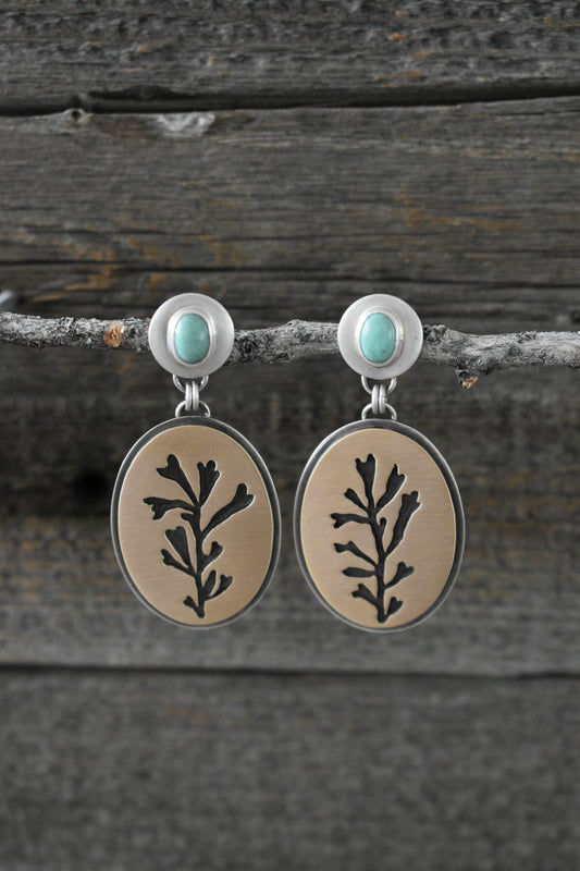 SAGEBRUSH & TURQUOISE STUDS