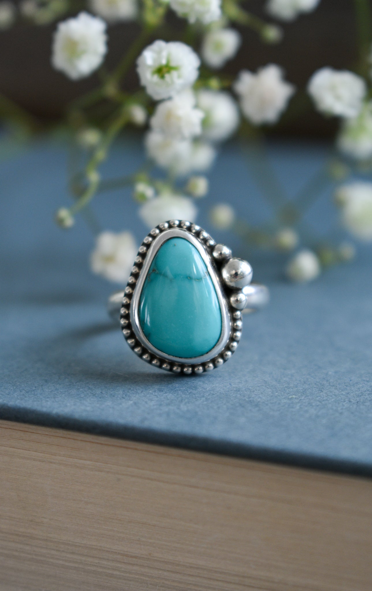 HUBEI TURQUOISE RING SIZE 7.5