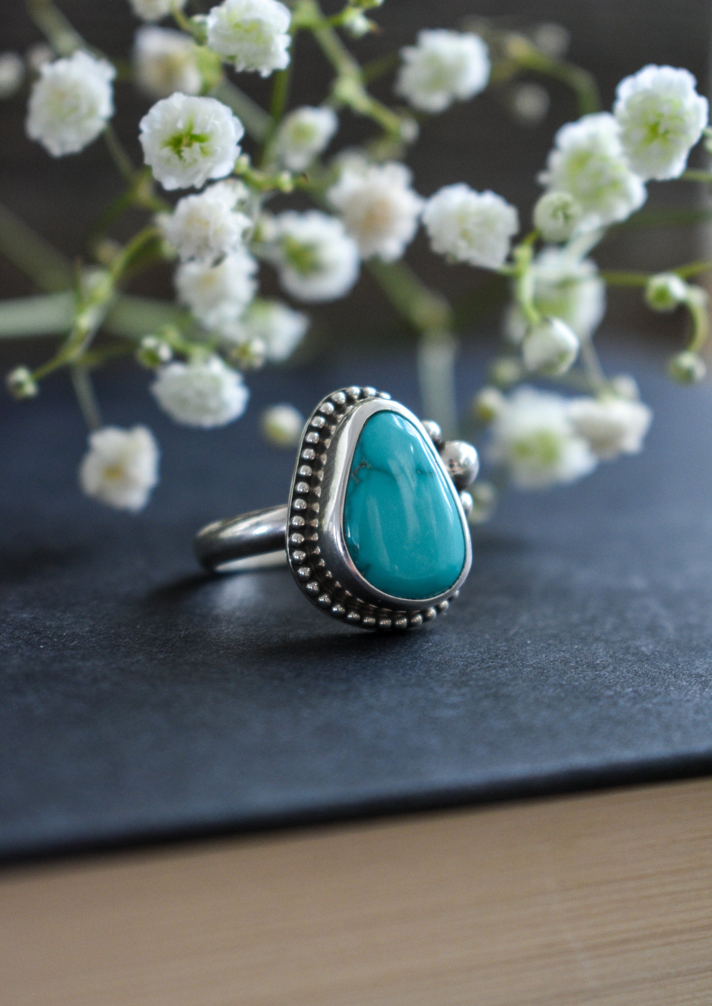 HUBEI TURQUOISE RING SIZE 7.5