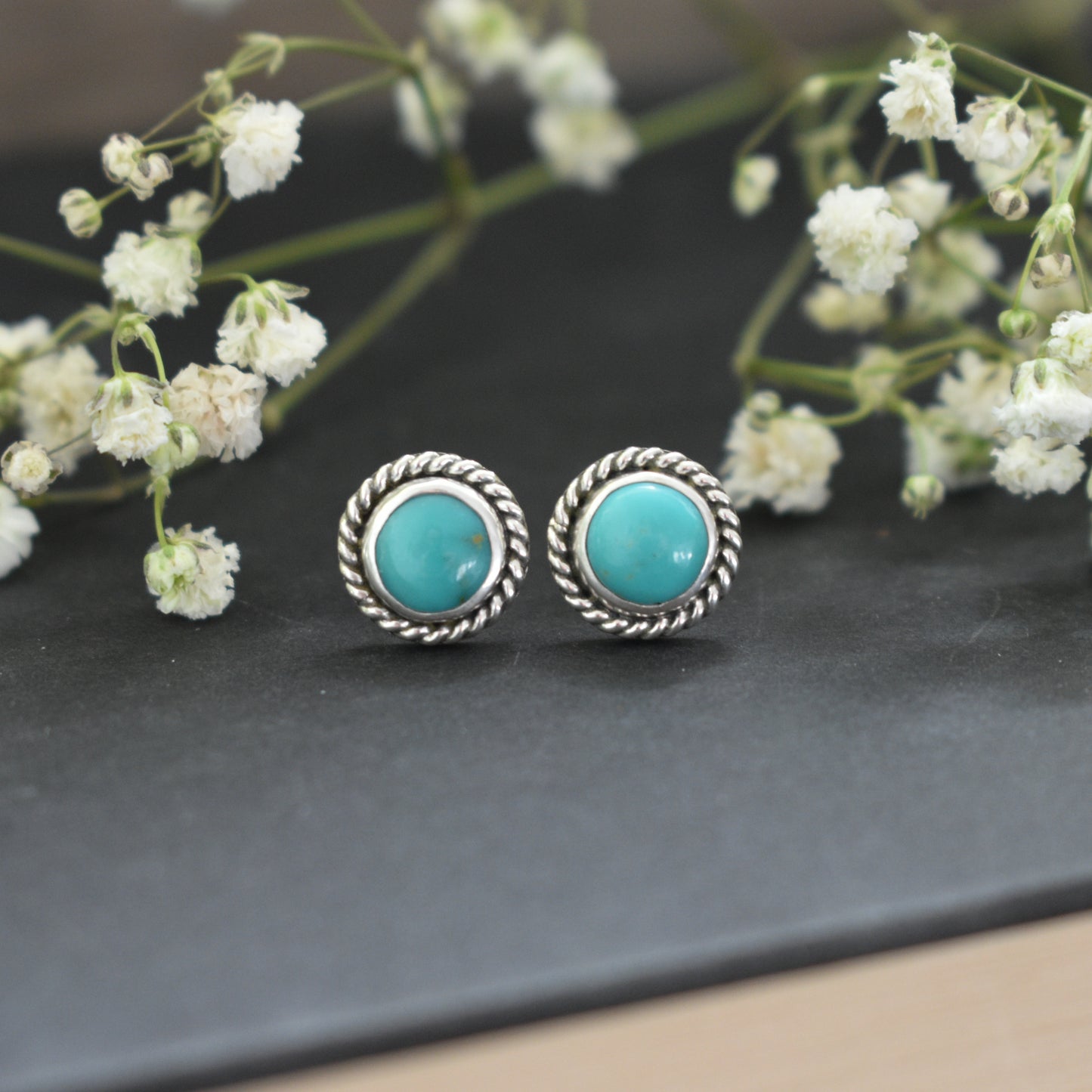 SONORAN GEM TURQUOISE STUDS No.1