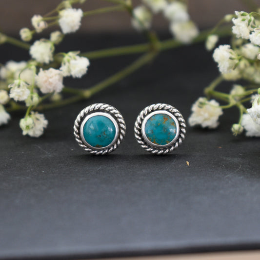 SONORAN GEM TURQUOISE STUDS No.3